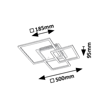 Stropné svietidlo OTTAVIA 2 čierna 3