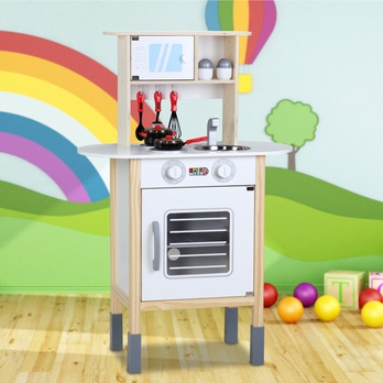 Detská kuchynka OVEN prírodná/biela 1
