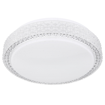 Stropné LED svietidlo OVI 1 opál/krištáľ 4