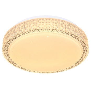 Stropné LED svietidlo OVI 1 opál/krištáľ 5