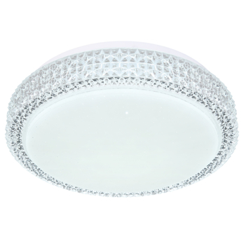 Stropné LED svietidlo OVI 1 opál/krištáľ 6