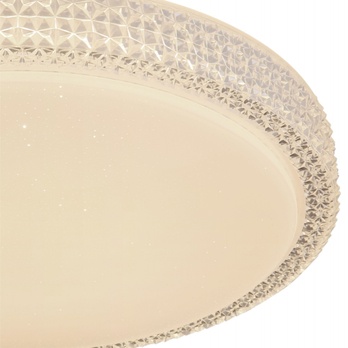 Stropné LED svietidlo OVI 2 opál/krištáľ 3
