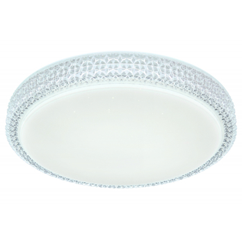 Stropné LED svietidlo OVI 2 opál/krištáľ 7