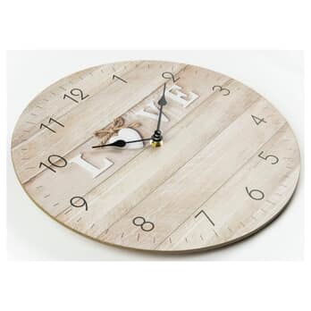 Nástenné hodiny OVIEDO prírodná, ⌀ 30 cm 1