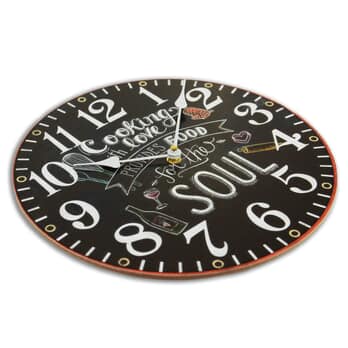 Nástenné hodiny OVIEDO čierna/biela, ⌀ 30 cm 1