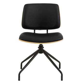 Jedálenská stolička OWEN čierna/matná čierna 2