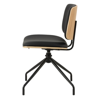 Jedálenská stolička OWEN čierna/matná čierna 3