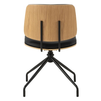 Jedálenská stolička OWEN čierna/matná čierna 4