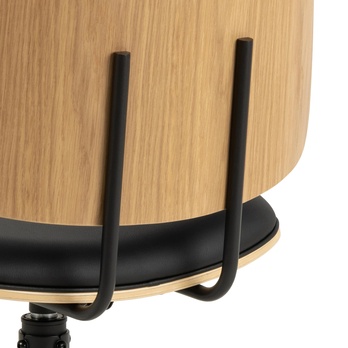 Jedálenská stolička OWEN čierna/matná čierna 6