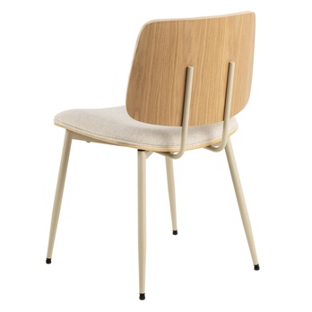 Jedálenská stolička OWEN béžová/sivá 3