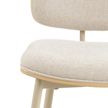 Jedálenská stolička OWEN béžová/sivá 6