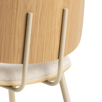 Jedálenská stolička OWEN béžová/sivá 7