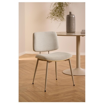 Jedálenská stolička OWEN béžová/sivá 8