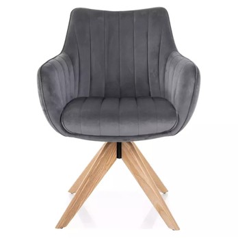 Jedálenská stolička OZOLAO 5 dub/sivá 1