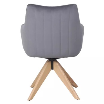 Jedálenská stolička OZOLAO 5 dub/sivá 2