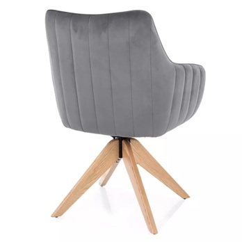 Jedálenská stolička OZOLAO 5 dub/sivá 3