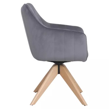 Jedálenská stolička OZOLAO 5 dub/sivá 4