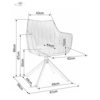 Jedálenská stolička OZOLAO 6 svetlosivá 4