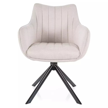 Jedálenská stolička OZOLAO svetlobéžová/čierna 1