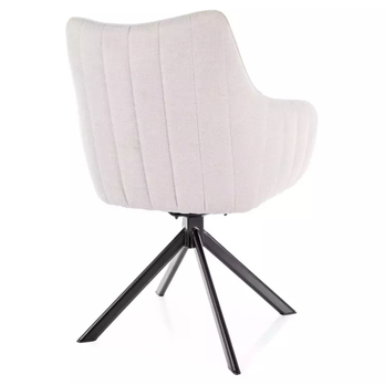 Jedálenská stolička OZOLAO svetlobéžová/čierna 2