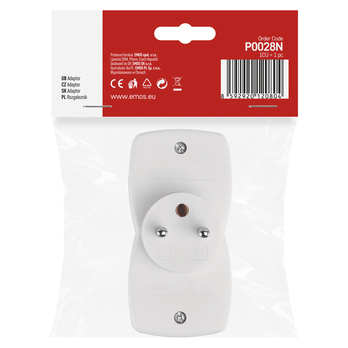 Rozbočovacia zásuvka 2x P0028N biela 2