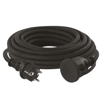 Predlžovacia spojka P01710 čierna, 1 zásuvka, 10 m 1