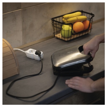 Predlžovací kábel P0212 biela, 2 zásuvky, dĺžka 2 m 2