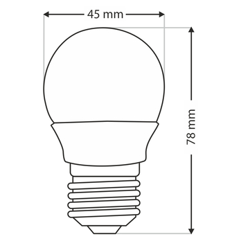 LED žiarovka P1169 E27, 6W, teplá biela 2