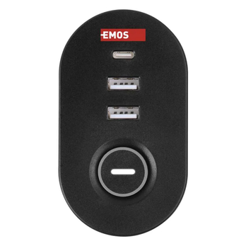 Predlžovací kábel na stôl P1311PD čierna, 3 zásuvky, 2x USB-A, 1x USB-C, dĺžka 1,5 m 4