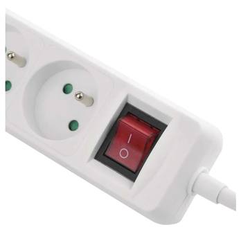 Predlžovací kábel s vypínačom P1312CU biela, 3 zásuvky, 1x USB-A, 1x USB-C, dĺžka 2 m 3