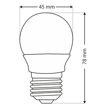 LED žiarovka P1368 E27, 6W, neutrálna biela 2