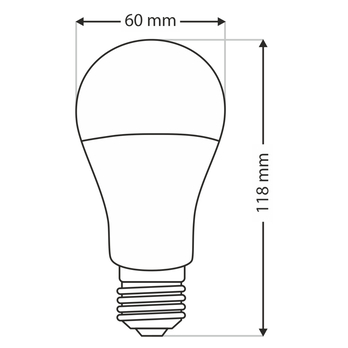 LED žiarovka P1485 E27, 10W, studená biela 2
