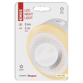Nočná lampa do zásuvky P3326 biela 4