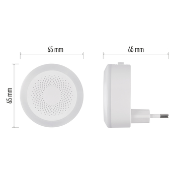 Nočná lampa do zásuvky P3326 biela 6