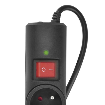 Prepäťová ochrana P54015/18 čierna, 6 zásuviek, dĺžka 1,5 m, absorpcia 380 J 4