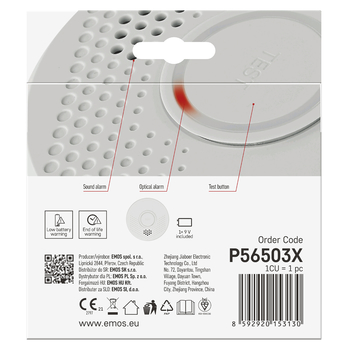 Detektor dymu P56503X biela, 85 dB 5