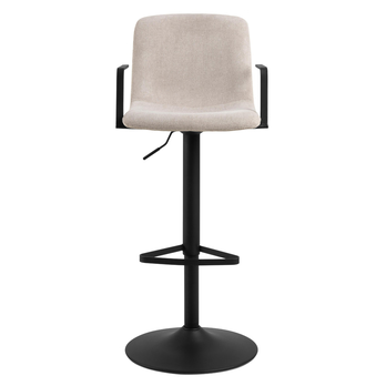Barová stolička PABLO béžová/matná čierna 2