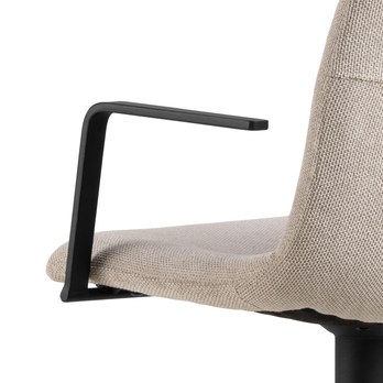 Barová stolička PABLO béžová/matná čierna 6