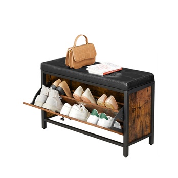 Lavica na topánky PADD hnedá/čierna 3