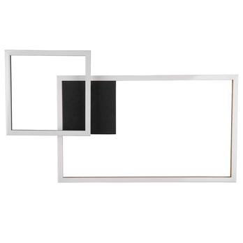 Stropné LED svietidlo PADELLA čierna/kov 6
