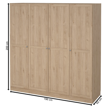 Šatníková skriňa PAEDYN 4D jackson hickory 3