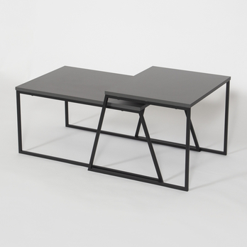 Konferenčný stolík PAL antracitová, sada 2 ks 2