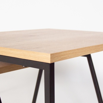 Konferenčný stolík PAL dub/čierna, sada 2 ks 4