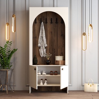 Predsieňová zostava PALERMO 1 krémová/orech 2