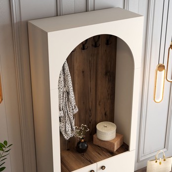 Predsieňová zostava PALERMO 1 krémová/orech 4