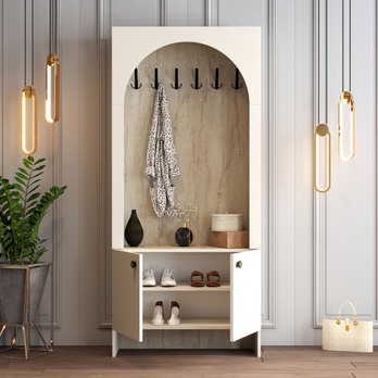 Predsieňová zostava PALERMO 1 krémová/travertín 2