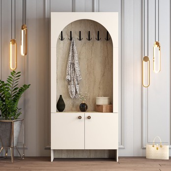 Predsieňová zostava PALERMO 1 krémová/travertín 3