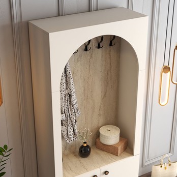 Predsieňová zostava PALERMO 1 krémová/travertín 4