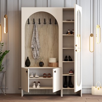 Predsieňová zostava PALERMO 2 krémová/travertín 2