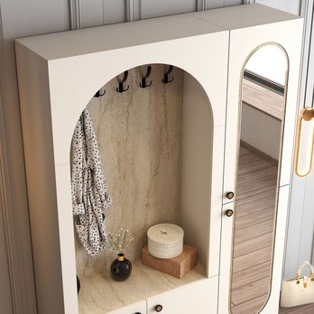 Predsieňová zostava PALERMO 2 krémová/travertín 5